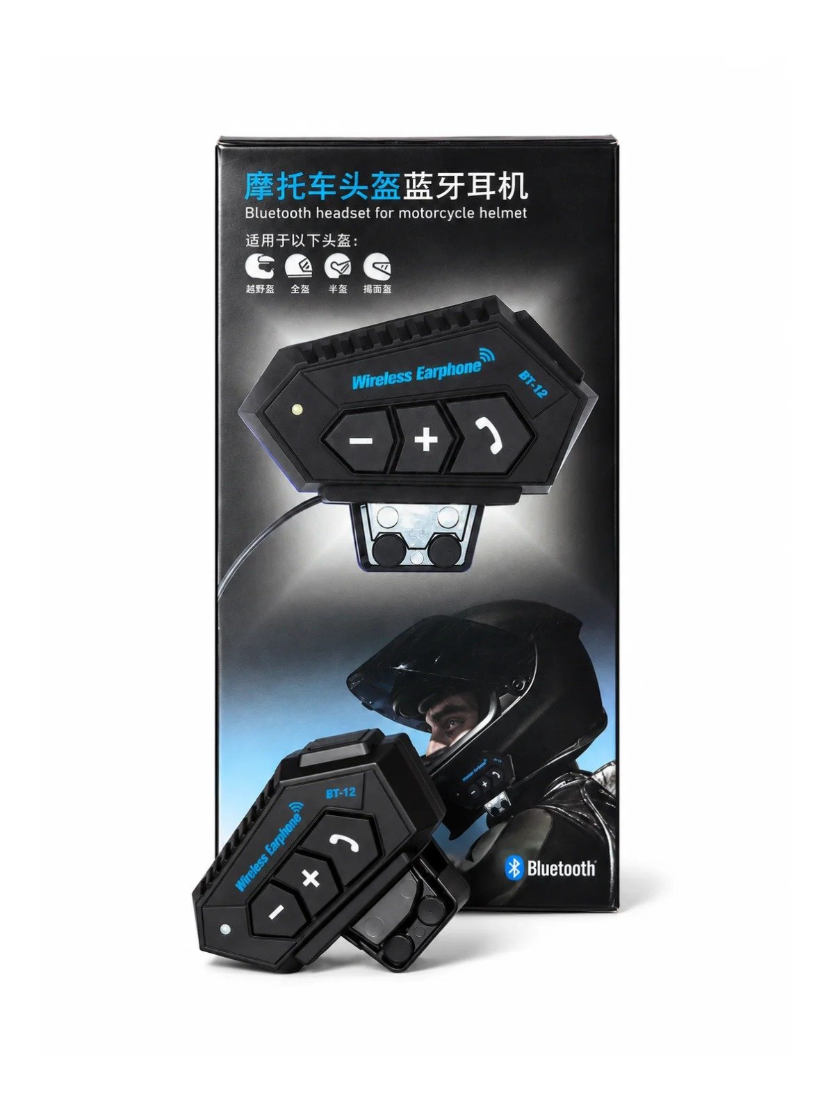 BT12 WIRELESS EARPHONE -  Pro Edition — accessoire moto au Maroc